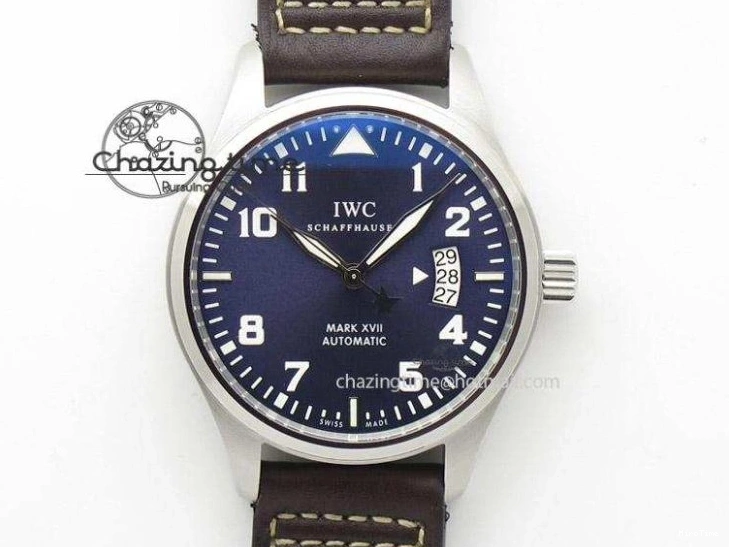 MIROTIME 0519 UrbanChic Pilot Chrono 2016 IW377714 ZF 1:1 Best Edition Blue Dial On SS Bracelet A7750 V 7272
